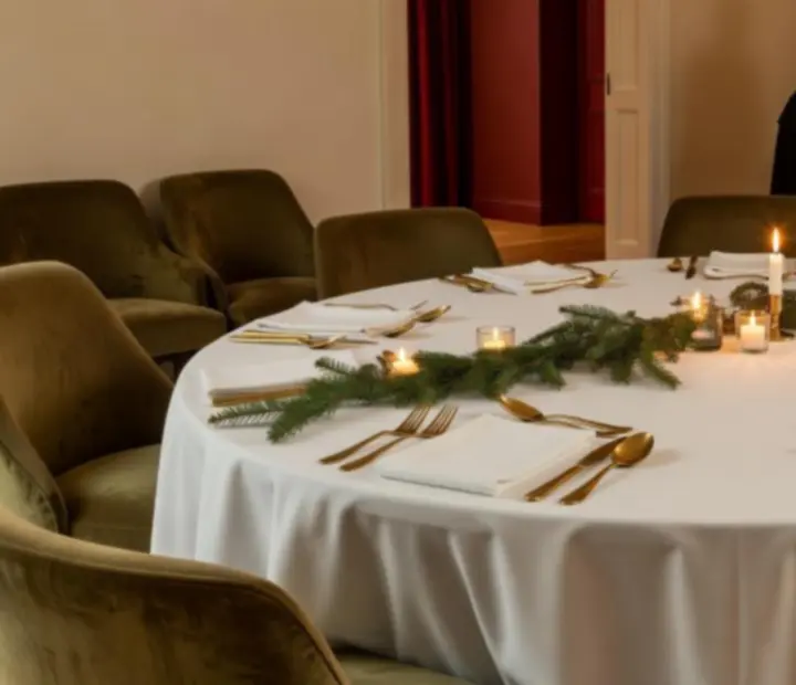 Kameralna sala prywatna przygotowana na kolację grupową w Wonderstar s. r. o.